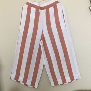 Madewell cropped stripes women pants style 12437 size S new